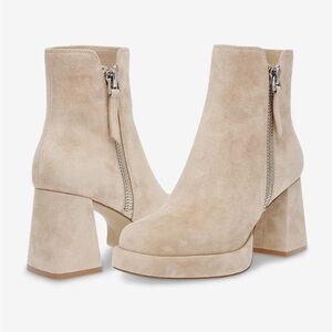 Steve Madden Adryana Suede Ankle Platform Boots